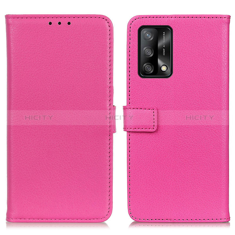 Handytasche Stand Schutzhülle Flip Leder Hülle D09Y für Oppo F19 Pink Plus