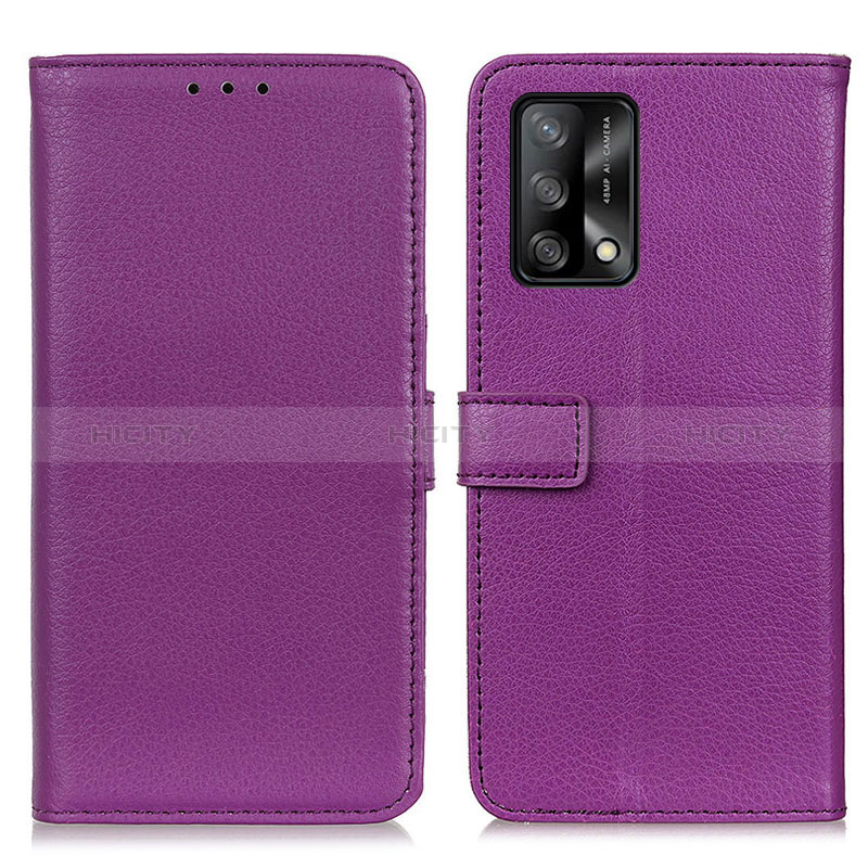 Handytasche Stand Schutzhülle Flip Leder Hülle D09Y für Oppo F19s Violett