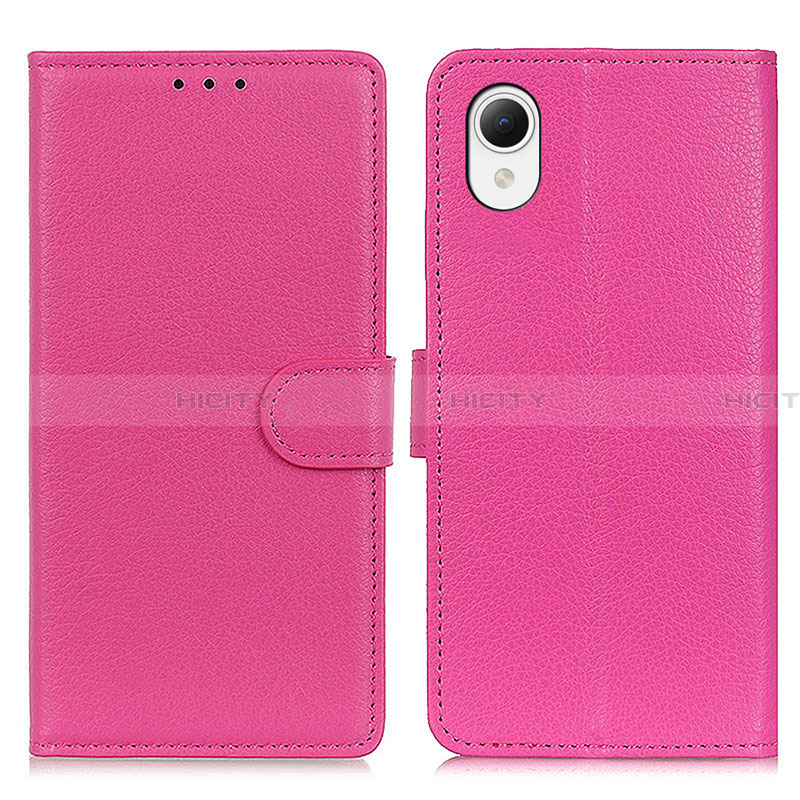 Handytasche Stand Schutzhülle Flip Leder Hülle D09Y für Samsung Galaxy A23 5G SC-56C Pink