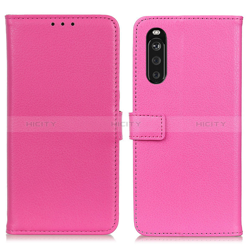 Handytasche Stand Schutzhülle Flip Leder Hülle D09Y für Sony Xperia 10 III SOG04 Pink Plus