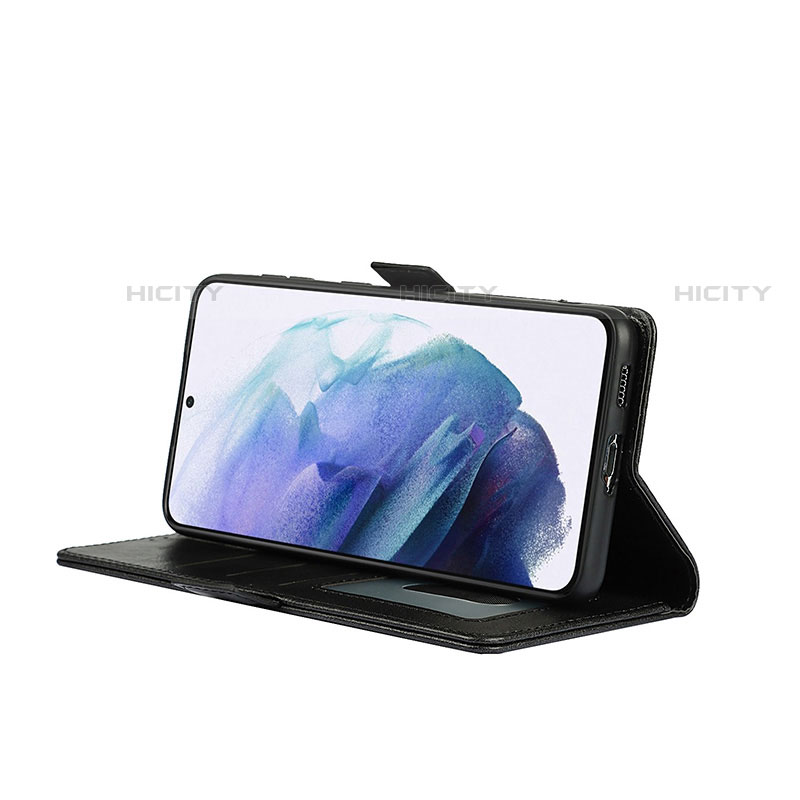 Handytasche Stand Schutzhülle Flip Leder Hülle D10T für Samsung Galaxy S21 FE 5G groß