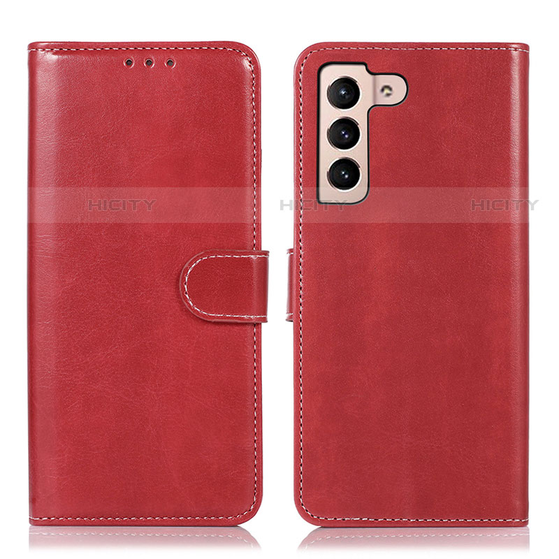 Handytasche Stand Schutzhülle Flip Leder Hülle D10Y für Samsung Galaxy S21 Plus 5G Rot