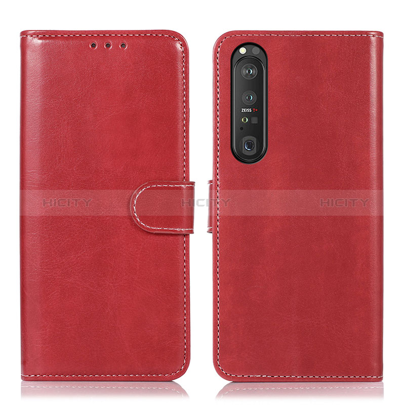 Handytasche Stand Schutzhülle Flip Leder Hülle D10Y für Sony Xperia 1 III Rot