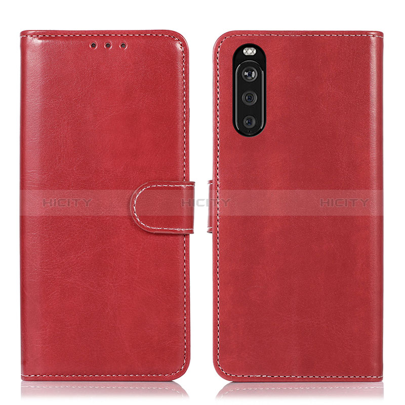 Handytasche Stand Schutzhülle Flip Leder Hülle D10Y für Sony Xperia 10 III Lite Rot