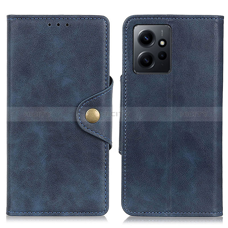 Handytasche Stand Schutzhülle Flip Leder Hülle D10Y für Xiaomi Redmi Note 12 4G Blau Plus