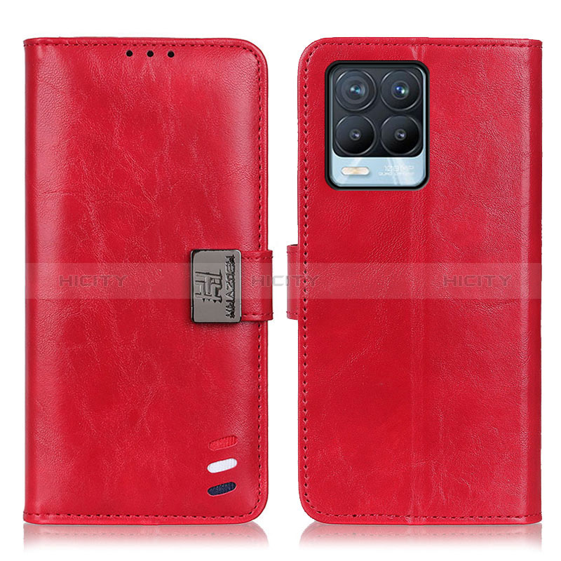 Handytasche Stand Schutzhülle Flip Leder Hülle D11Y für Realme 8 4G Rot