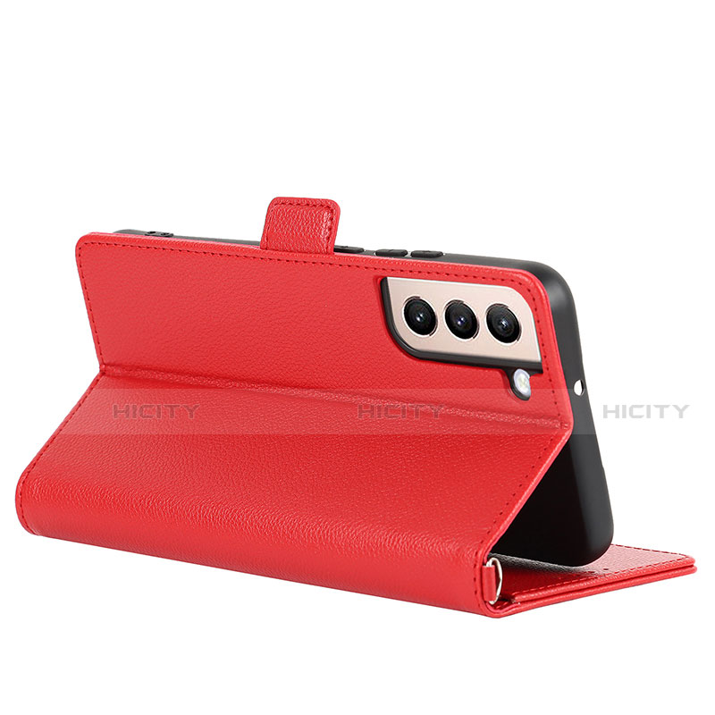 Handytasche Stand Schutzhülle Flip Leder Hülle D12T für Samsung Galaxy S21 5G groß