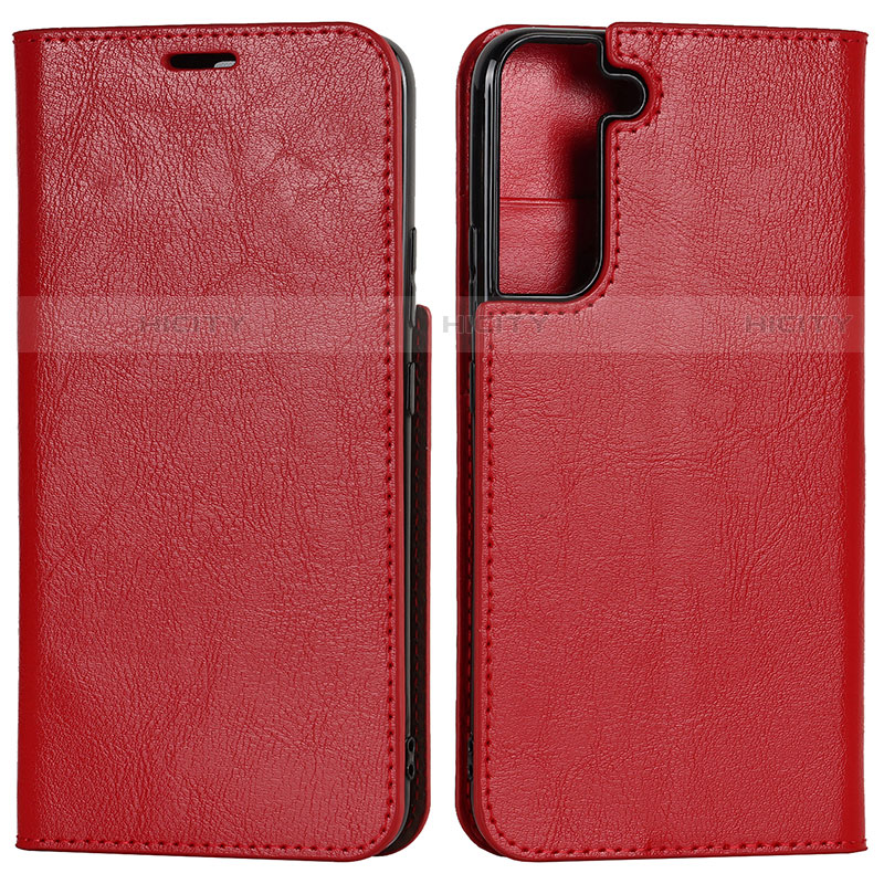 Handytasche Stand Schutzhülle Flip Leder Hülle D13T für Samsung Galaxy S21 FE 5G Rot