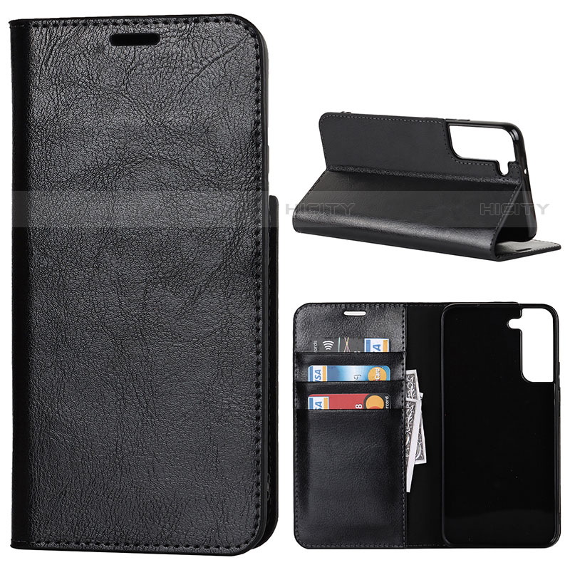 Handytasche Stand Schutzhülle Flip Leder Hülle D13T für Samsung Galaxy S22 Plus 5G groß