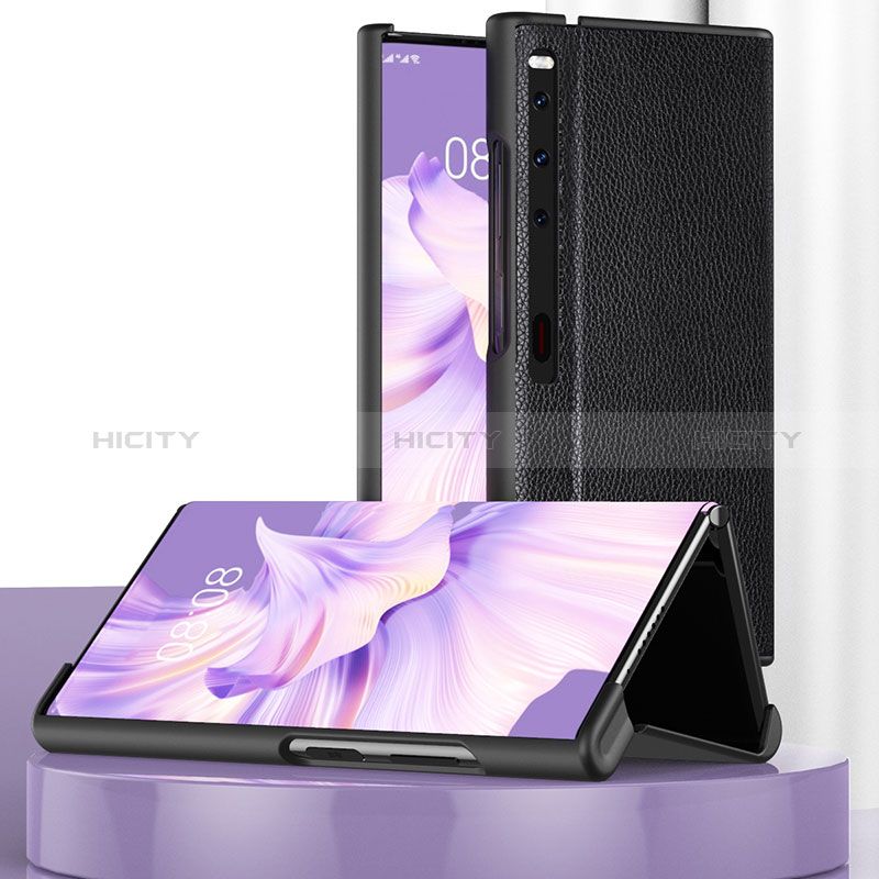 Handytasche Stand Schutzhülle Flip Leder Hülle DL2 für Huawei Mate Xs 2 groß