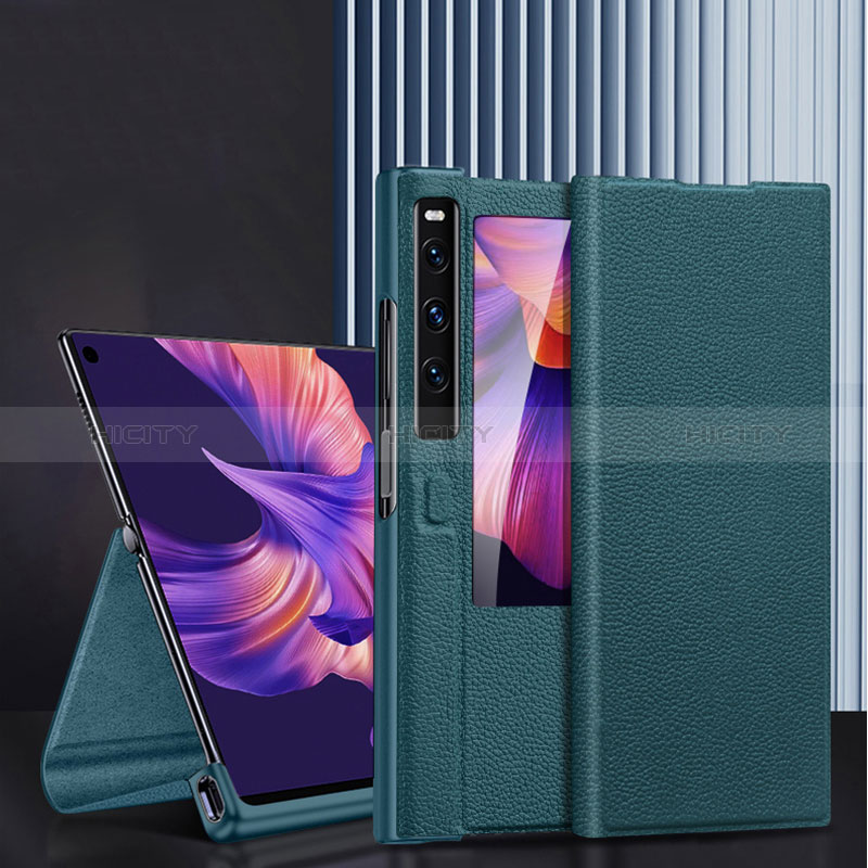 Handytasche Stand Schutzhülle Flip Leder Hülle DL3 für Huawei Mate Xs 2 groß