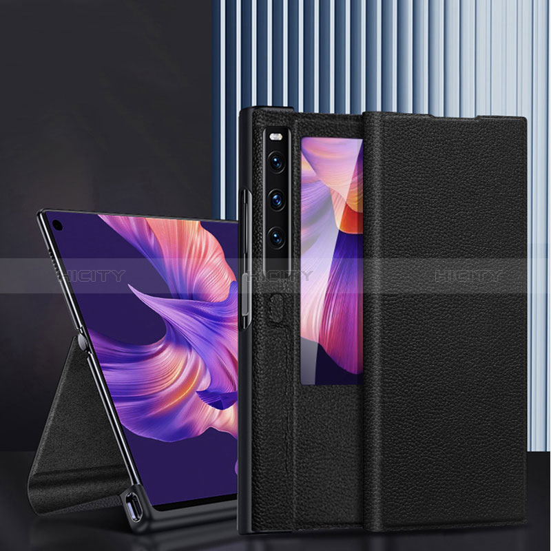 Handytasche Stand Schutzhülle Flip Leder Hülle DL3 für Huawei Mate Xs 2 groß