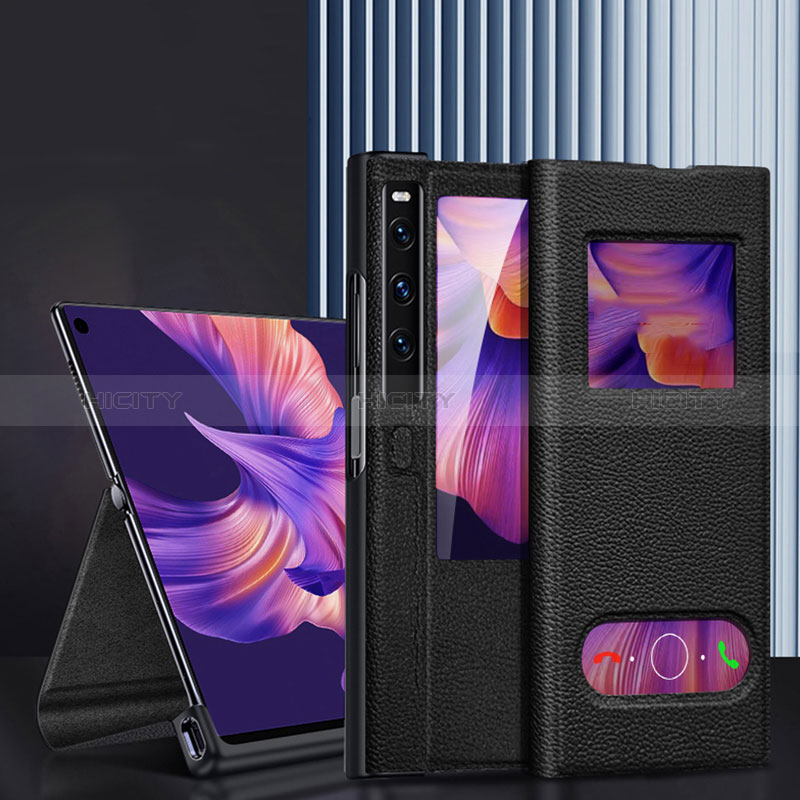 Handytasche Stand Schutzhülle Flip Leder Hülle DL4 für Huawei Mate Xs 2 groß