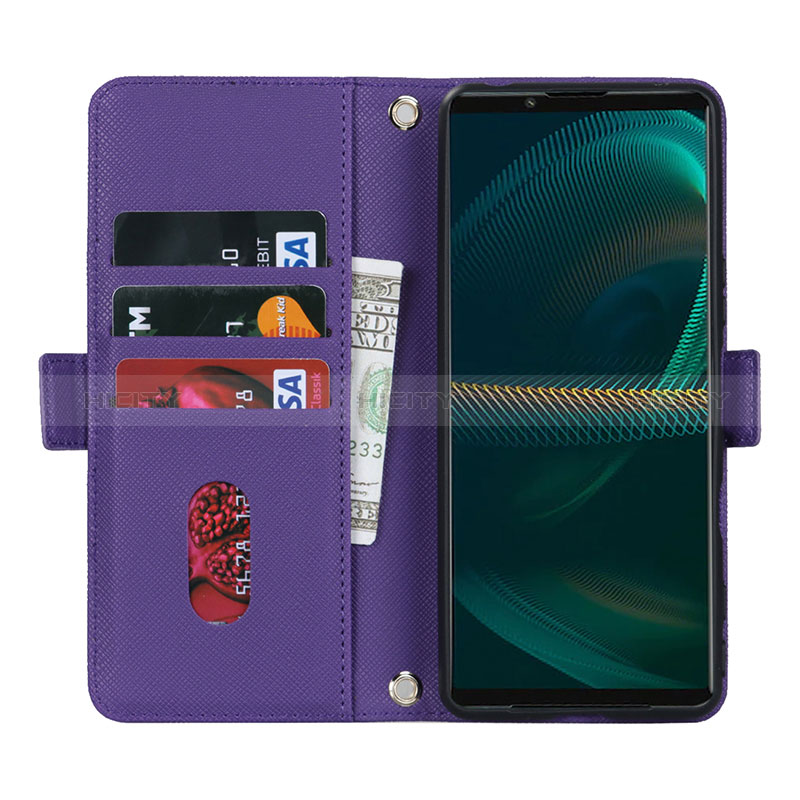 Handytasche Stand Schutzhülle Flip Leder Hülle DT1 für Sony Xperia 5 III