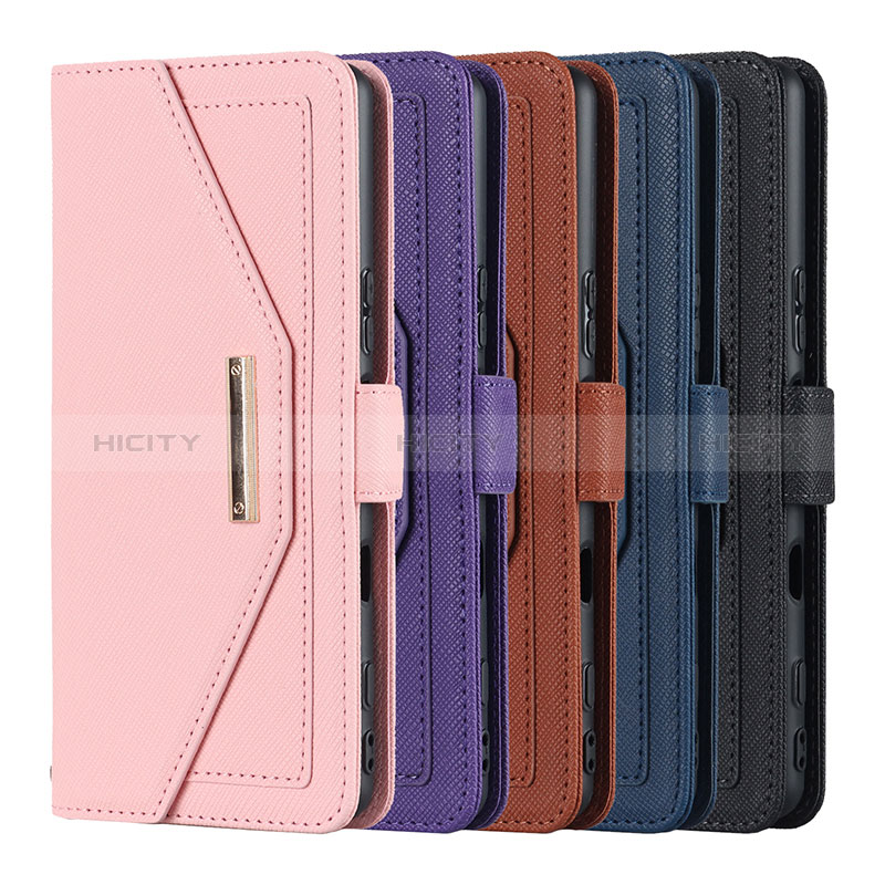 Handytasche Stand Schutzhülle Flip Leder Hülle DT1 für Sony Xperia 5 III SO-53B groß