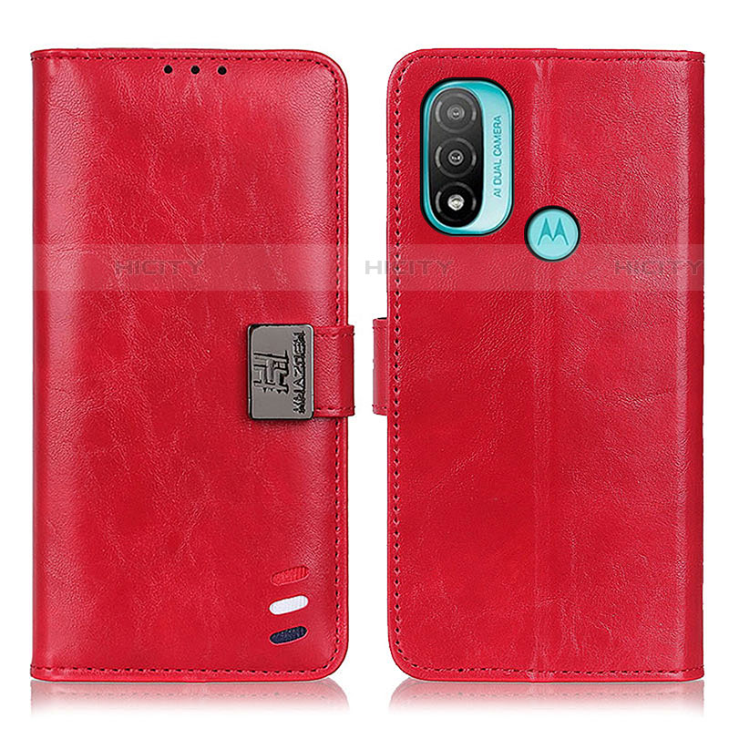 Handytasche Stand Schutzhülle Flip Leder Hülle DY01 für Motorola Moto E20 Rot