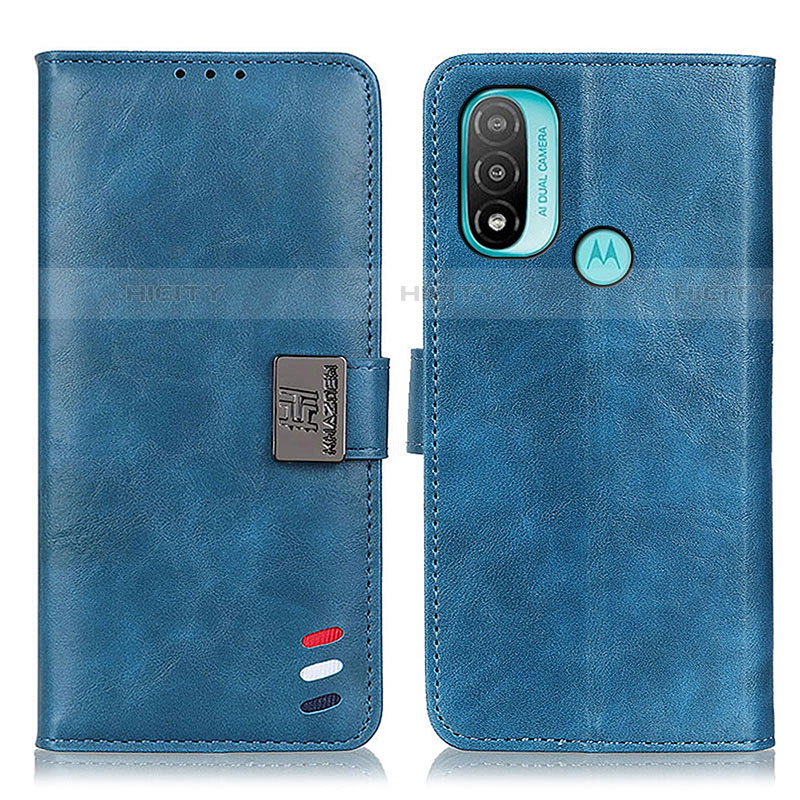 Handytasche Stand Schutzhülle Flip Leder Hülle DY01 für Motorola Moto E40 Blau