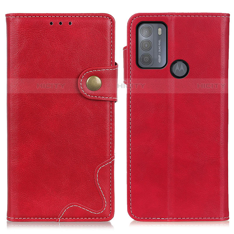 Handytasche Stand Schutzhülle Flip Leder Hülle DY01 für Motorola Moto G50 Rot