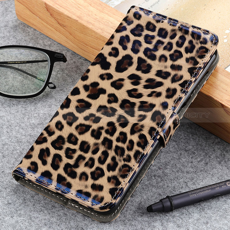 Handytasche Stand Schutzhülle Flip Leder Hülle DY01 für Oppo A54 5G Braun