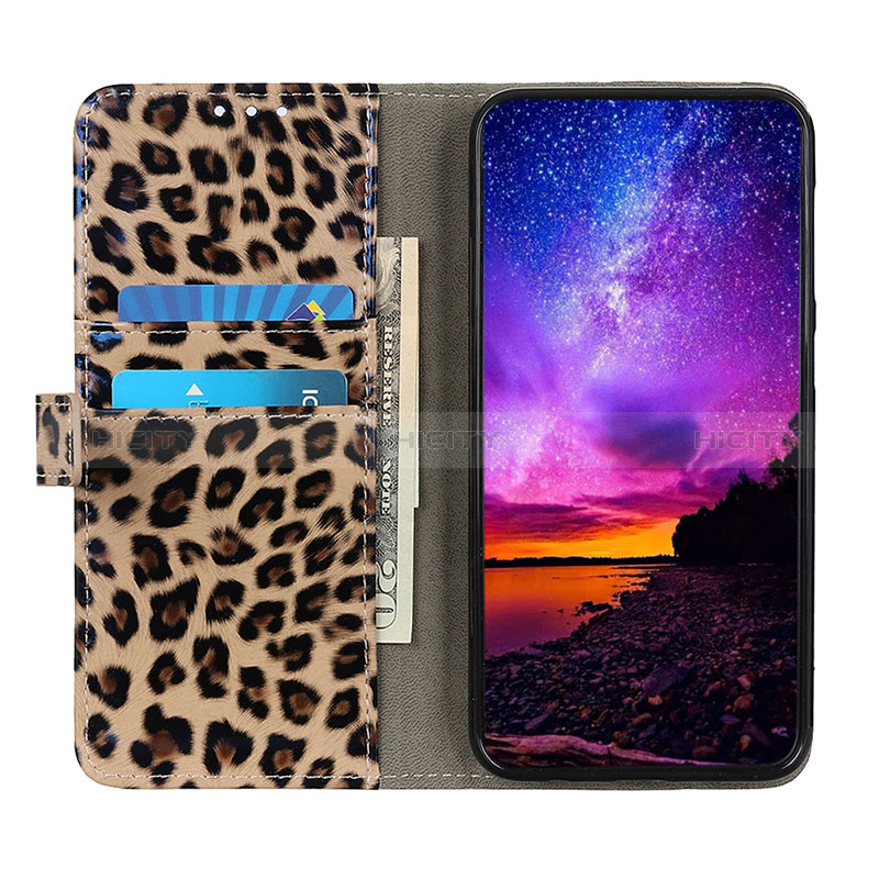 Handytasche Stand Schutzhülle Flip Leder Hülle DY01 für Oppo A54 5G Braun