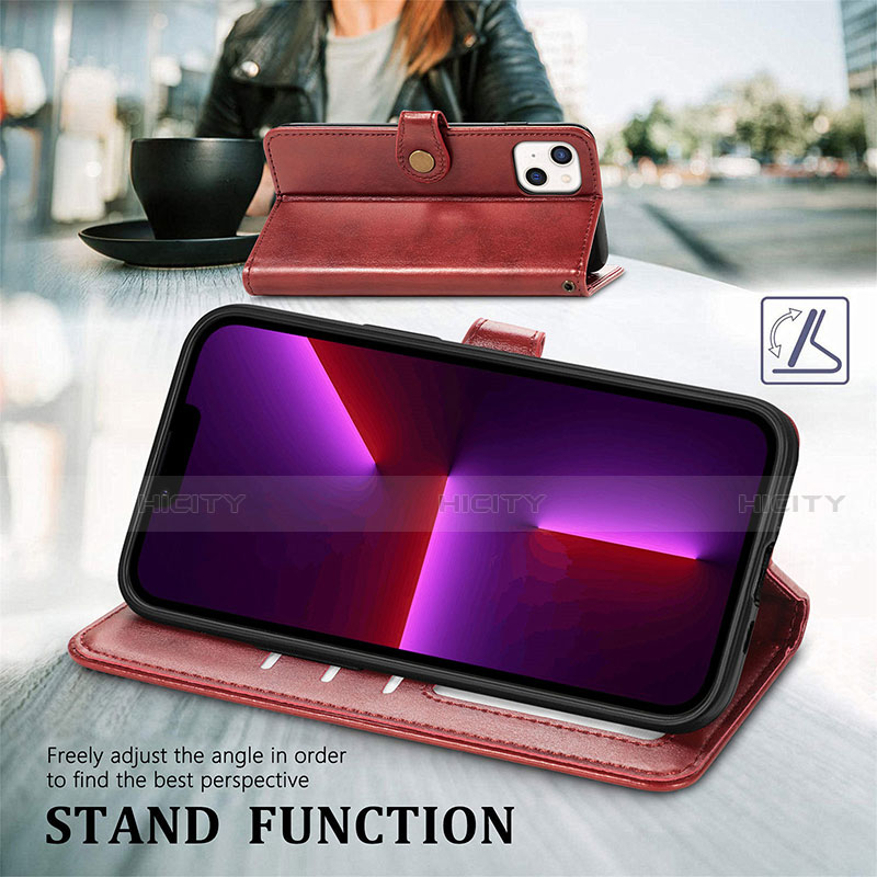 Handytasche Stand Schutzhülle Flip Leder Hülle F01 für Apple iPhone 13