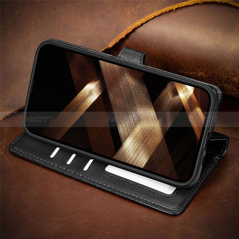 Handytasche Stand Schutzhülle Flip Leder Hülle F02 für Apple iPhone 14 Pro Max groß