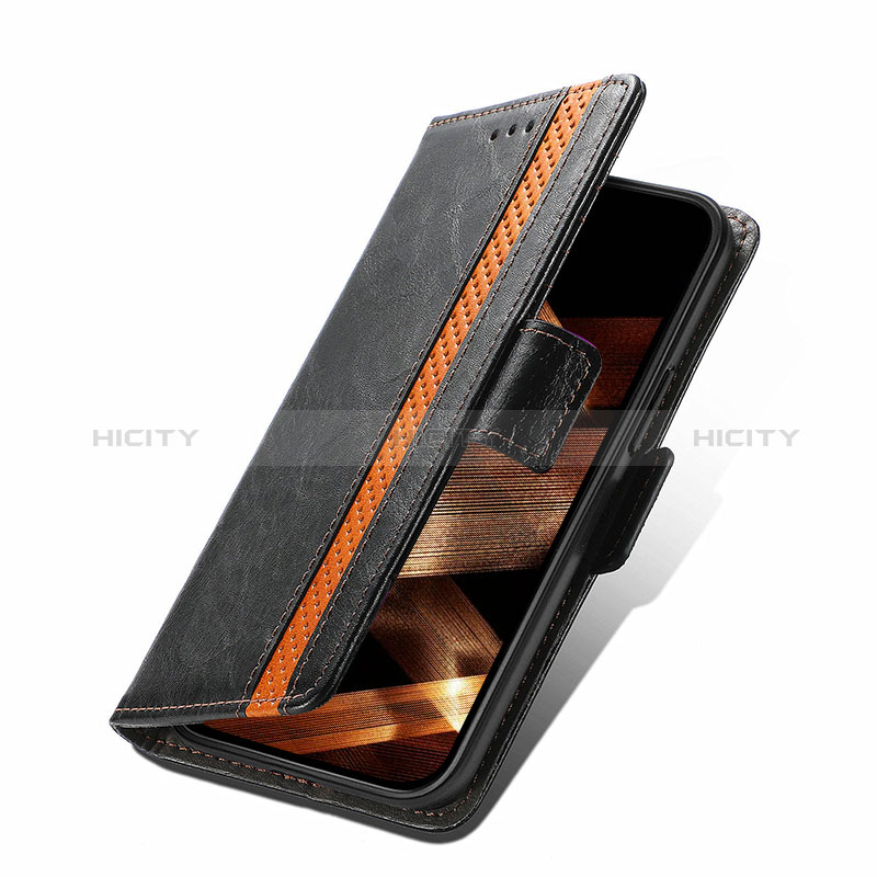 Handytasche Stand Schutzhülle Flip Leder Hülle F03 für Apple iPhone 15 groß