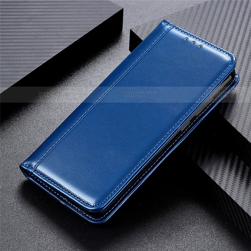 Handytasche Stand Schutzhülle Flip Leder Hülle für Apple iPhone 12 Max Blau Plus