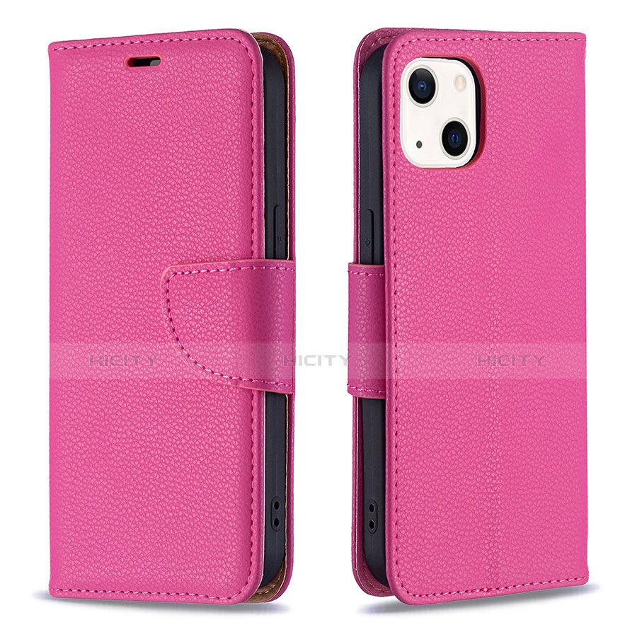 Handytasche Stand Schutzhülle Flip Leder Hülle für Apple iPhone 13 Mini Pink