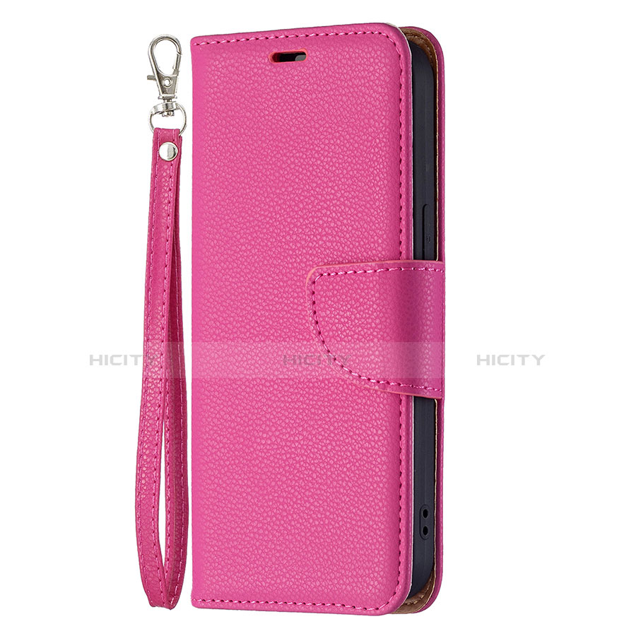 Handytasche Stand Schutzhülle Flip Leder Hülle für Apple iPhone 13 Mini Pink