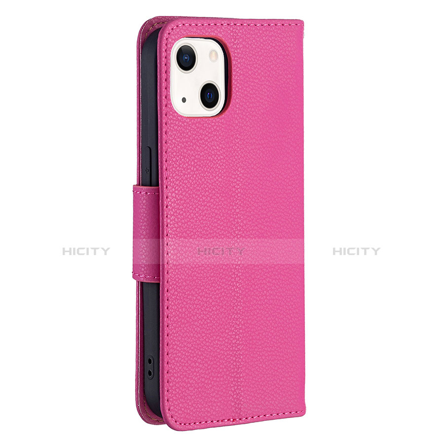 Handytasche Stand Schutzhülle Flip Leder Hülle für Apple iPhone 13 Mini Pink