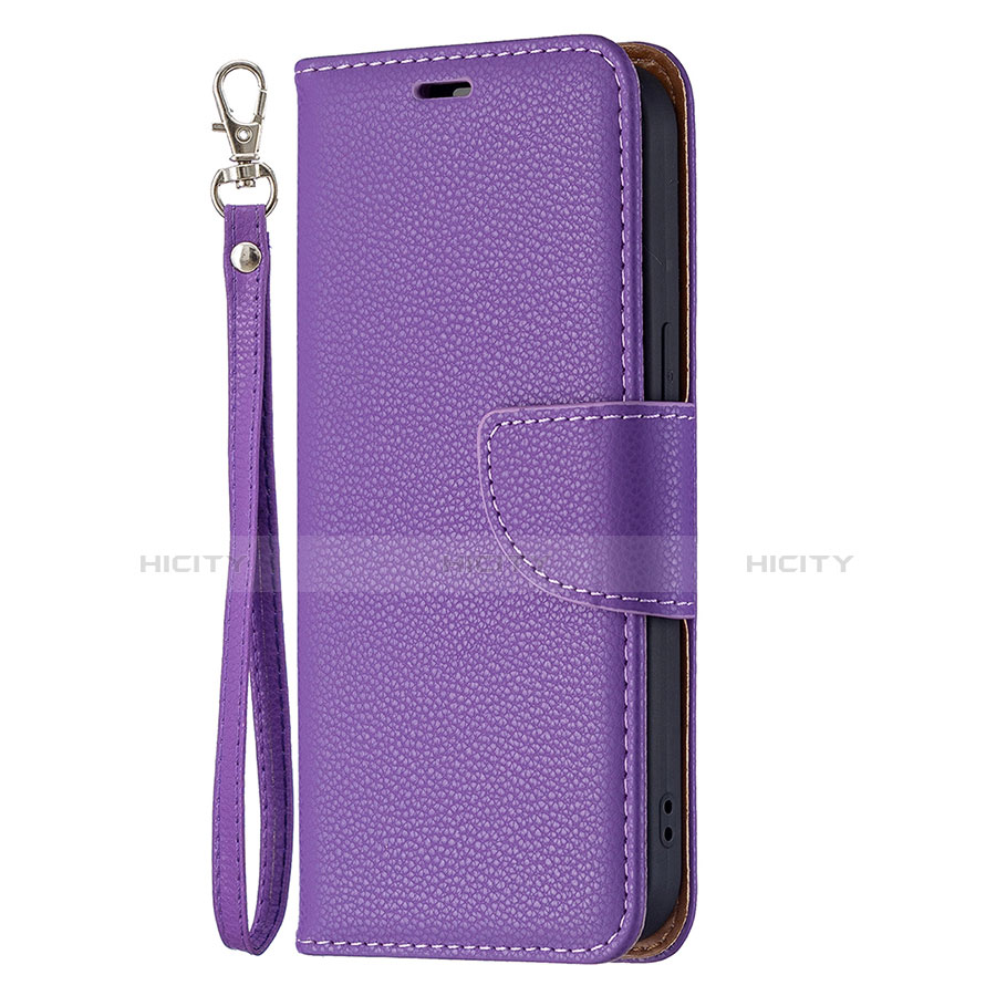 Handytasche Stand Schutzhülle Flip Leder Hülle für Apple iPhone 13 Mini Violett