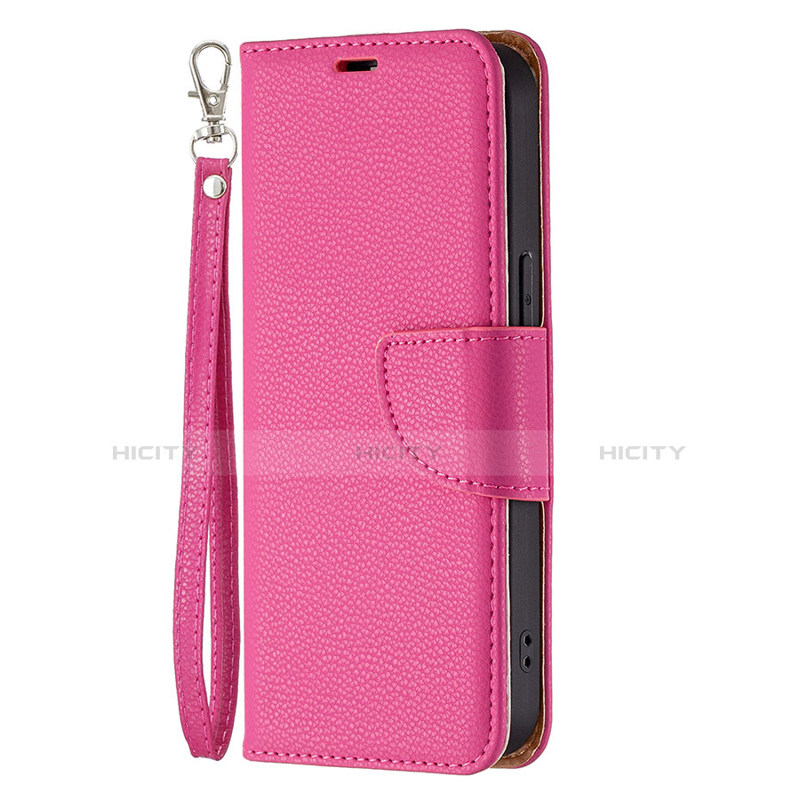 Handytasche Stand Schutzhülle Flip Leder Hülle für Apple iPhone 13 Pro Max Pink