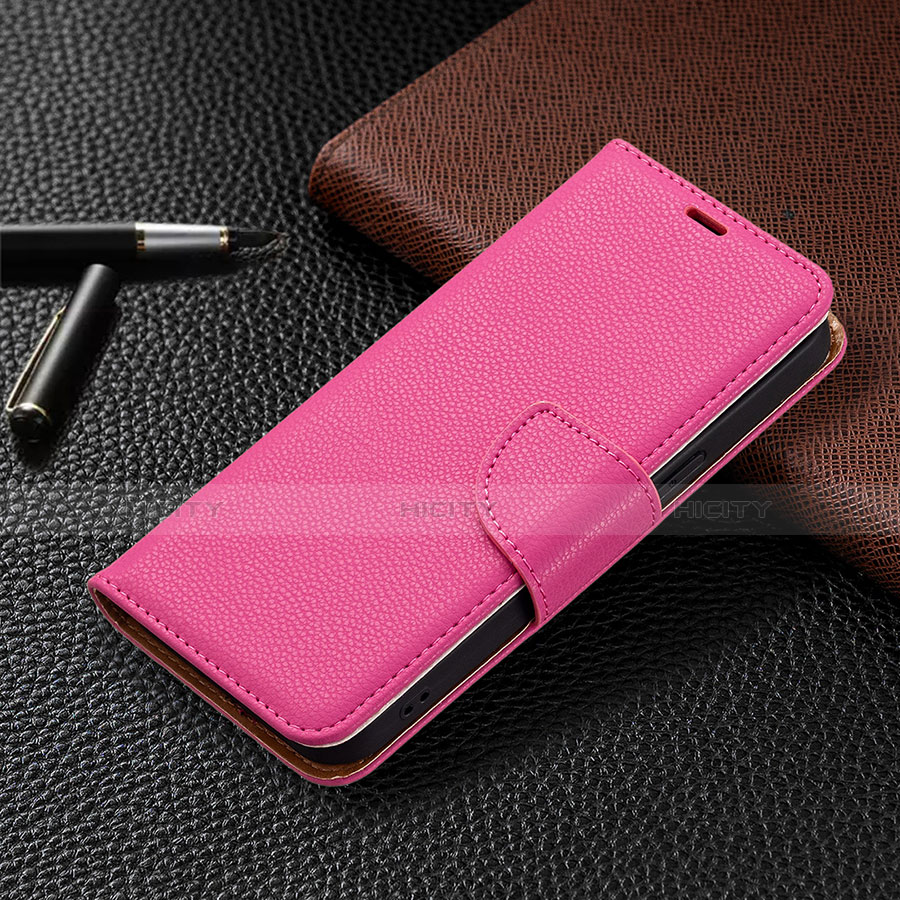 Handytasche Stand Schutzhülle Flip Leder Hülle für Apple iPhone 13 Pro Max Pink