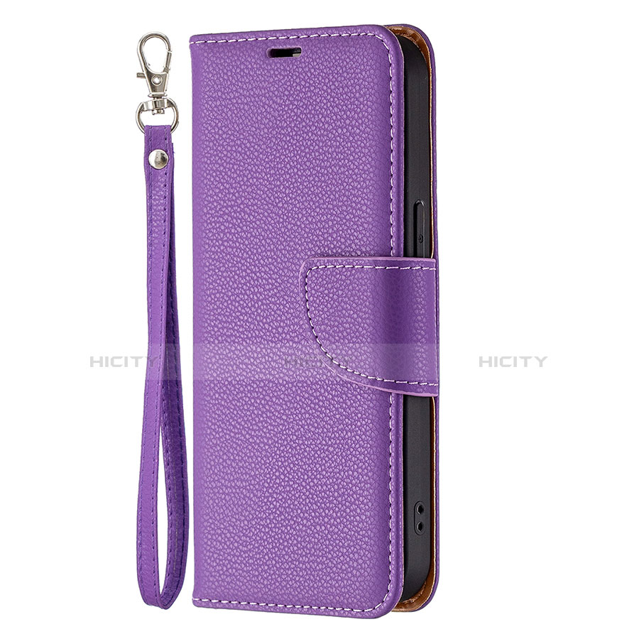 Handytasche Stand Schutzhülle Flip Leder Hülle für Apple iPhone 13 Pro Max Violett