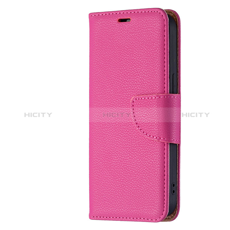 Handytasche Stand Schutzhülle Flip Leder Hülle für Apple iPhone 15 Pink groß