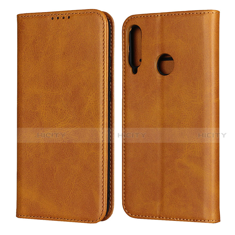 Handytasche Stand Schutzhülle Flip Leder Hülle für Huawei Honor 9C Orange Plus