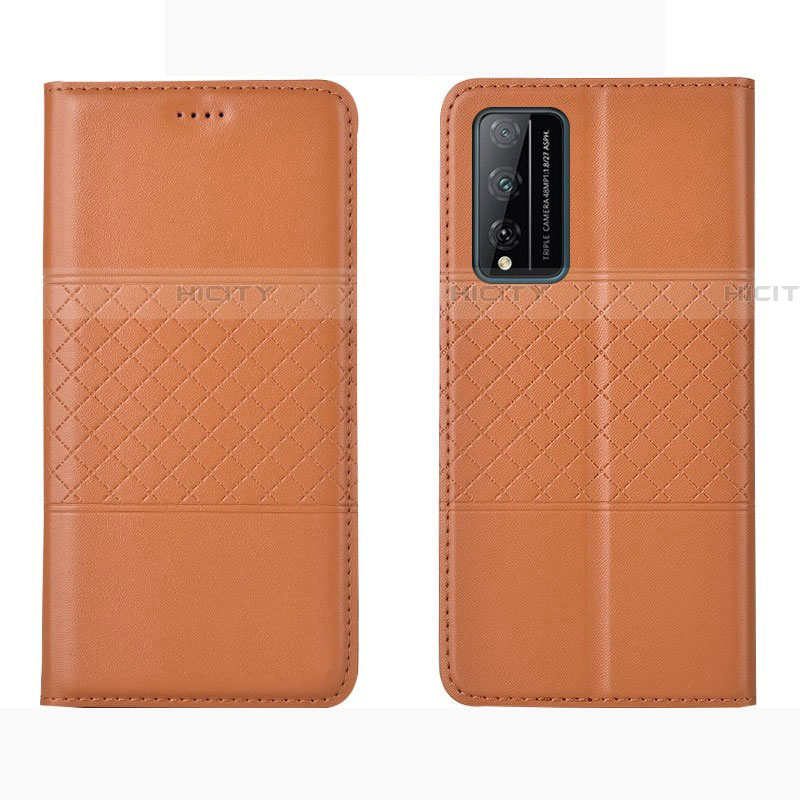 Handytasche Stand Schutzhülle Flip Leder Hülle für Huawei Honor Play4T Pro Orange Plus