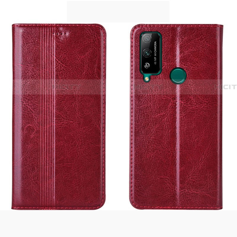 Handytasche Stand Schutzhülle Flip Leder Hülle für Huawei Honor Play4T Rot Plus