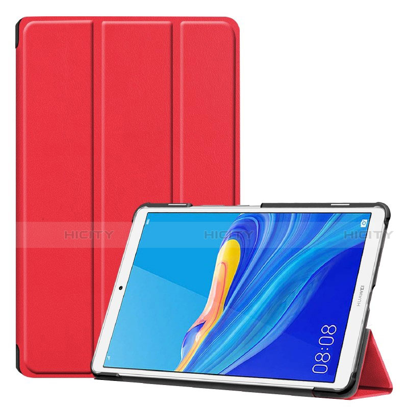 Handytasche Stand Schutzhülle Flip Leder Hülle für Huawei MediaPad M6 8.4 Rot