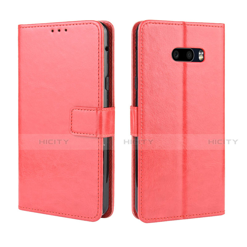 Handytasche Stand Schutzhülle Flip Leder Hülle für LG G8X ThinQ Rot