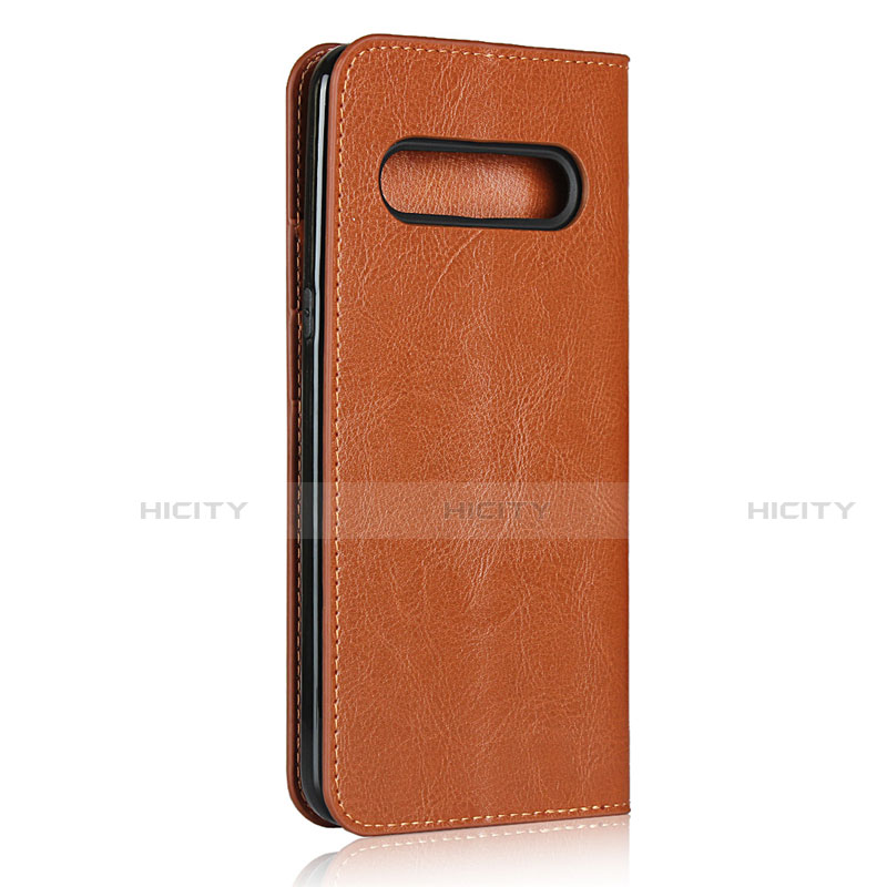 Handytasche Stand Schutzhülle Flip Leder Hülle für LG V60 ThinQ 5G Orange