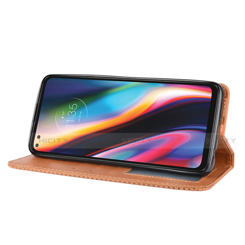 Handytasche Stand Schutzhülle Flip Leder Hülle für Motorola Moto One 5G