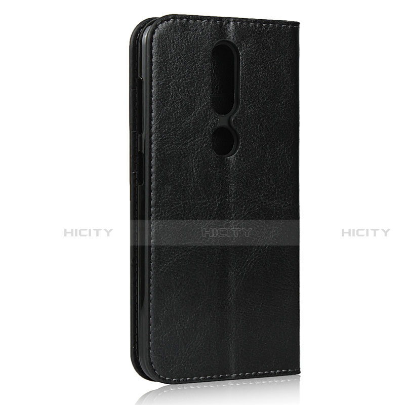 Handytasche Stand Schutzhülle Flip Leder Hülle für Nokia 4.2 Schwarz