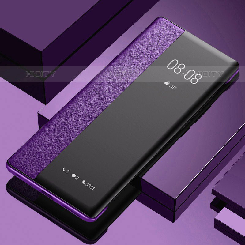 Handytasche Stand Schutzhülle Flip Leder Hülle für OnePlus Nord N300 5G Violett Plus