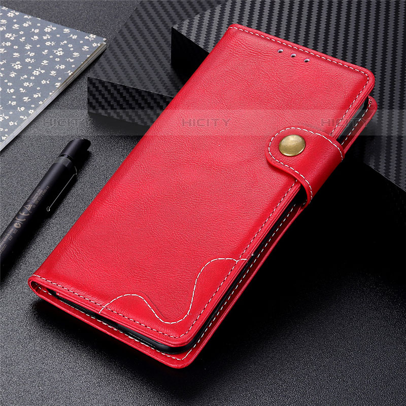 Handytasche Stand Schutzhülle Flip Leder Hülle für Oppo A11s Rot Plus