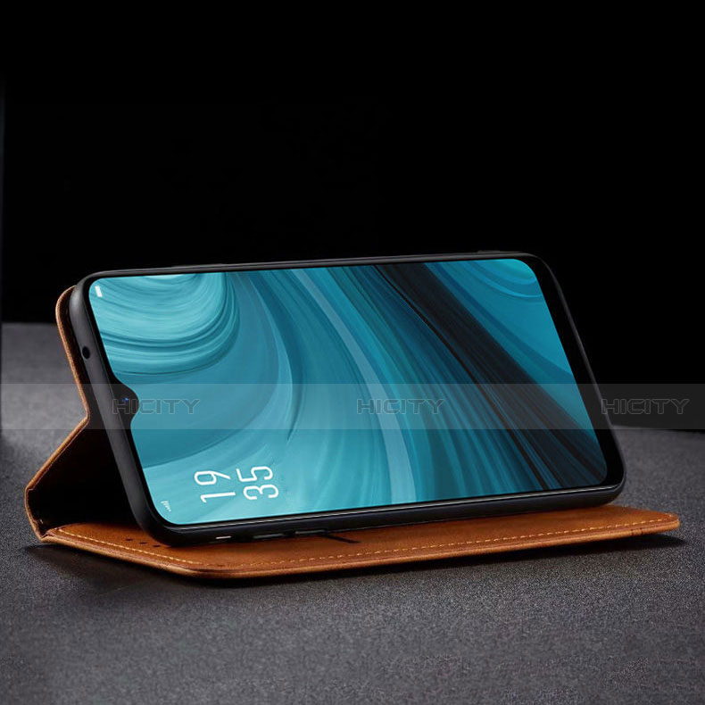 Handytasche Stand Schutzhülle Flip Leder Hülle für Oppo A12