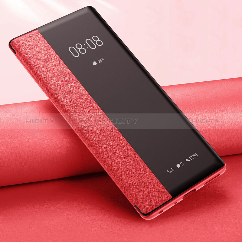 Handytasche Stand Schutzhülle Flip Leder Hülle für Oppo A2 5G Rot Plus