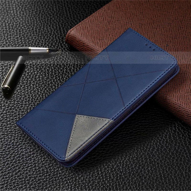 Handytasche Stand Schutzhülle Flip Leder Hülle für Oppo A35 Blau Plus