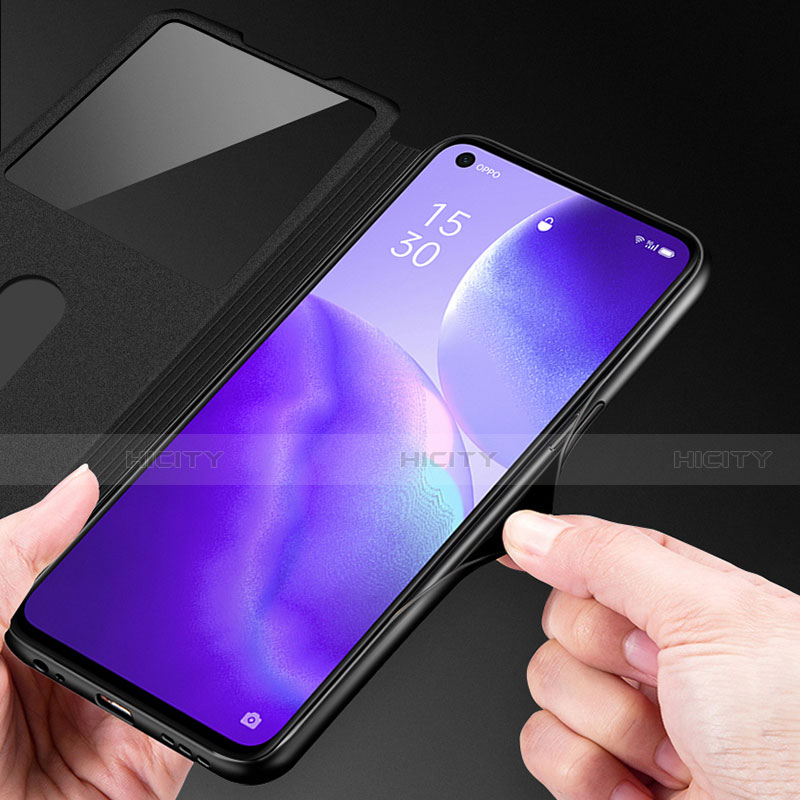 Handytasche Stand Schutzhülle Flip Leder Hülle für Oppo Find X3 Lite 5G